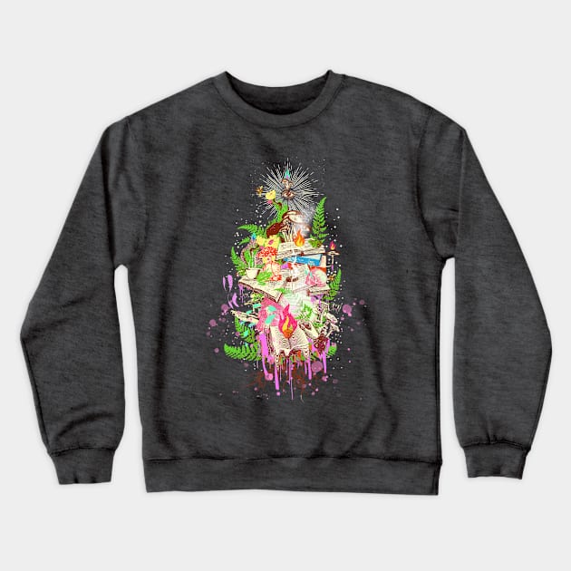 SURREAL KNOWLEDGE II Crewneck Sweatshirt by Showdeer